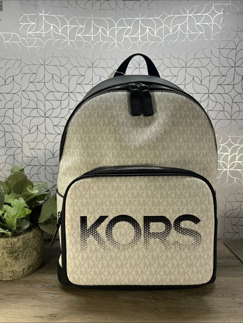 Michael Kors Black full Quilted-Interior Backpack